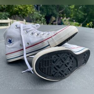 White Converse High Tops (Women’s 7.5)